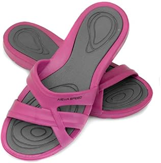Aqua Speed - Set - Bathing slippers PANAMA + microfibre towel | Ladies | Shower sandals | Bathing slippers
