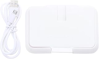 Diaper Wipe Warmer 8W Baby Wipe Warmer Portable Baby Wet Wipes Dispenser Plastic Tissue Storage Box Wet Wipes Dispenser Holder for Home Car White Wet Wipe Heater