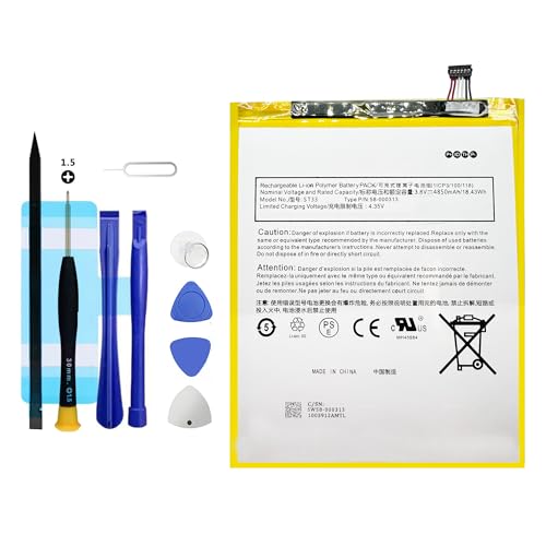 Vvuilsty ST33 58-000313 Replacement Battery for HD 8(10th Generation) K72LL4 2020 Release,Rechargeable 0 Cycle Battery Compatible with HD 8(10th Generation) K72LL4-2020 Release with Repair Tool Kits