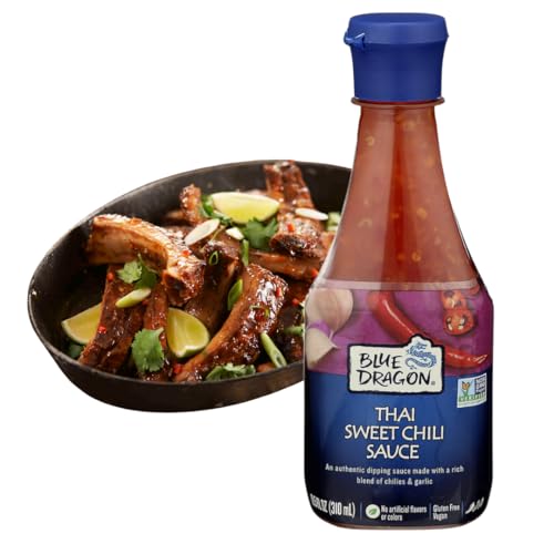 Blue Dragon Thai Sweet Chili Sauce, 10.5 Oz (Pack of 1), Dipping Sauce, Marinade, Squeezy Bottle, Gluten Free, Vegan