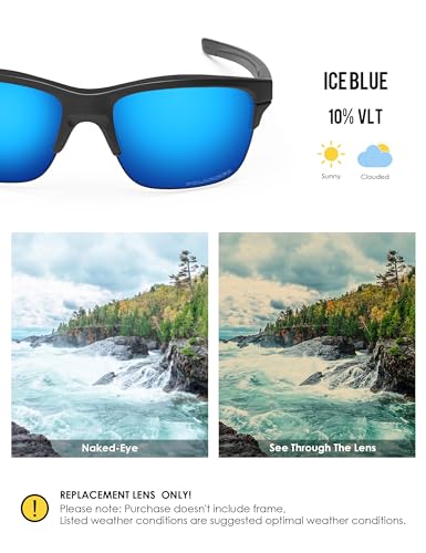 Image of BLAZERBUCK Anti-salt Polarized Replacement Lenses for Oakley Thinlink OO9316 Sunglass