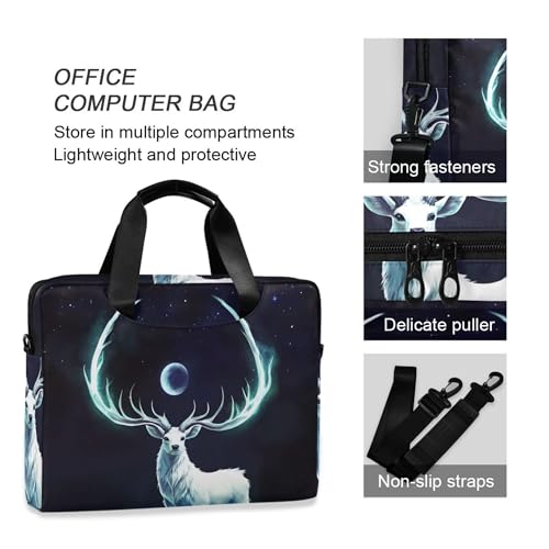 Funda para laptop ALAZA Elf Of Deer Elk Moon 13-15.6 pulg miniatura 5