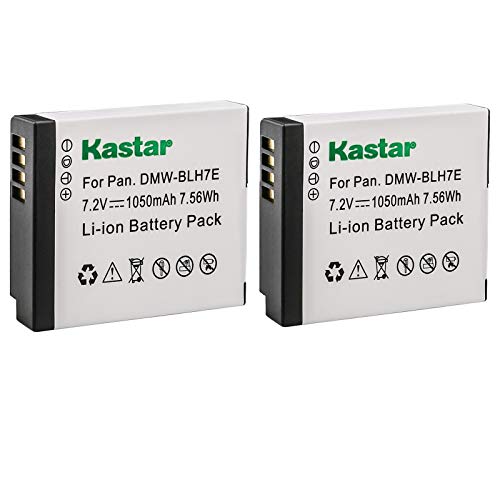 Kastar Battery (2-Pack) for Panasonic DMW-BLH7 DMW-BLH7E DMW-BLH7PP Work with Panasonic Lumix DMC-GM1 DMC-GM1K DMC-GM5 DMC-GF7 Cameras
