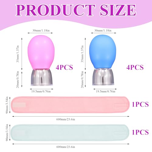 Cupping Kit for Massage Therapy and Versatile Headbands, 10pcs Anti Aging Face Cupping Cups for Face & Neck Lift, Facial Cupping & Myofascial Massage for Beauty at Home - Image 3