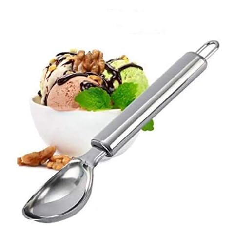 U-Cook Ice Cream Scoop, Quality Professional Ice Cream Scooper Spoon. Stainless Steel Kitchen Aid/Utensil. (1) Cover
