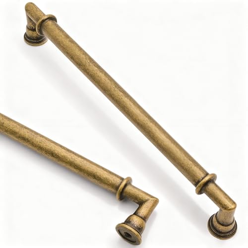 Asidrama 10 Pack 7.5 Inch(192mm) Antique Brass Kitchen Cabinet Handles, Cabinet Pulls Kitchen Cabinet Hardware for Cupboard Drawer Pulls 2281