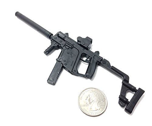 4D 1/6 Scale Kriss Vector Submachine Gun US Army Miniature Toy Guns Model Fit for 12
