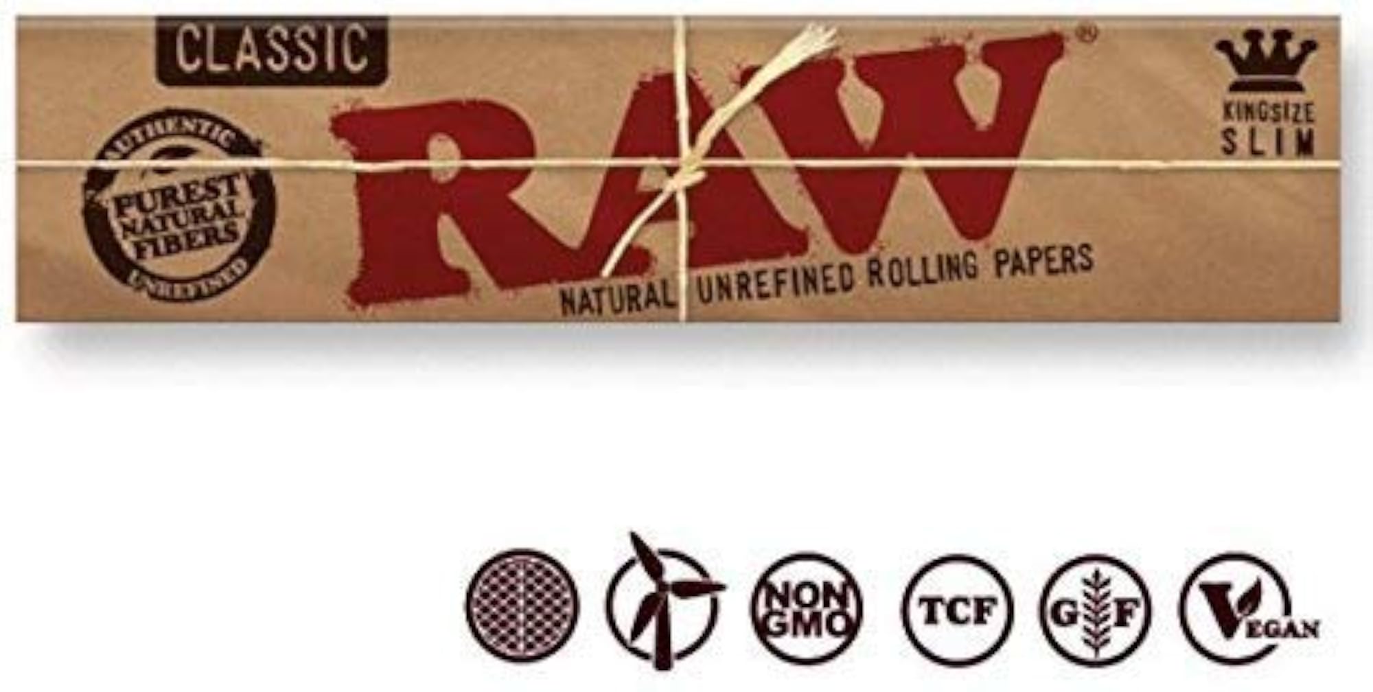 Natural Fiber Rolling Paper with RAW Filter Tips, Set