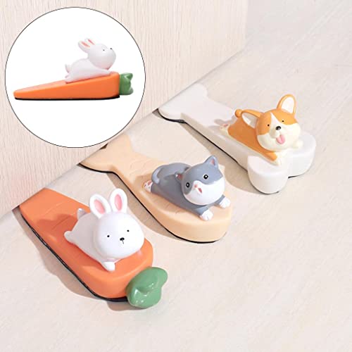 Tope de puerta PVC protector inclinado antideslizante cuña resistente para hogar 3