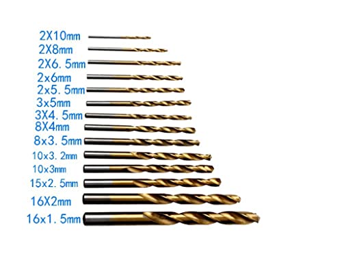 99 Pcs Titanium Coated Drill Bit Set With Case, 135 Degree Tip Hss Drill Bits Kit For Steel, Aluminum, Copper, Soft Alloy Steel, Wood, Plastic Size From 1/16" To 3/8" #TOP3