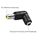 DC7909 8mm DC männlich zu 5,5 x 2,1mm DC weiblich Stecker Adapter DC-Hohlstecker Akku Ladegerät Stecker für Jackery Explorer Rockpal Bluetti Milin Luby Votman IBM Lenovo ThinkPad Gleichstrom Netz