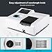 GOYOJO Portable Spectrophotometer 721, LDC Digital Lab Visible Spectrophotometer 350-1020nm Lamp, 6nm Tungsten Lamp Laboratory Analytical Equipment Spectrometer 110V
