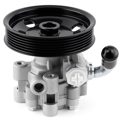 Farrme 04892093AA Power Steering Pump with Pulley Fit for Chrysler 300 for Dodge Challenger Charger Magnum Automotive Replacement Power Steering Pumps 4782523AC, 4782523AD 21-5439 Power Assist Pump Cover