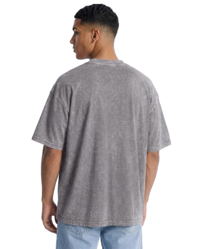 Image of Oversized Tshirts for Men Short Sleeve Vintage Washed Basic Loose Tees