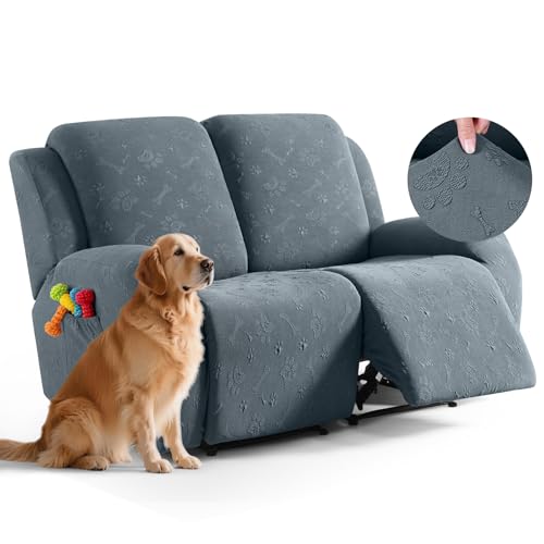 Ruaozz Loveseat Couch Covers, 6 Pieces Recliner Co...