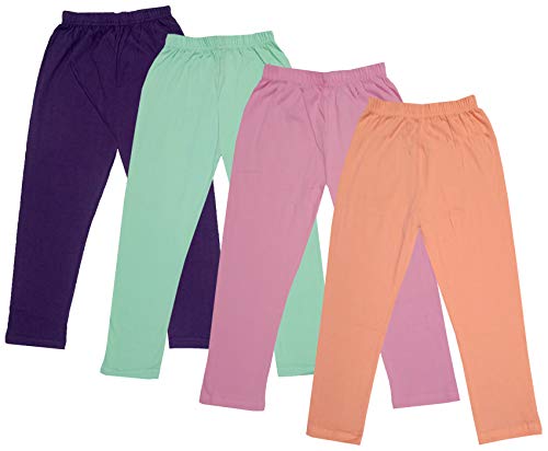 Image of indi weaves Girls Super Soft Cotton Solid Capri Pants Pack of 2