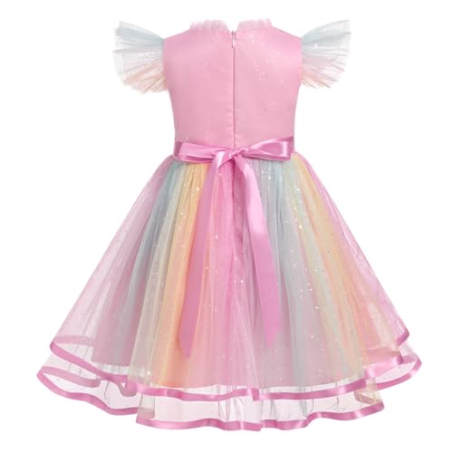 Vestido arco iris para niña ideal como regalo de cumpleaños 3