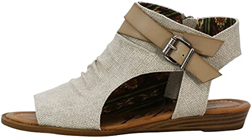 Blowfish Women's Balla Black Draped Microfiber/Black Dyecut Pu Sandal M #TOP7
