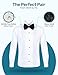 S.H. Churchill & Co. Boy's White Tuxedo Shirt with Bow Tie and Studs, 10