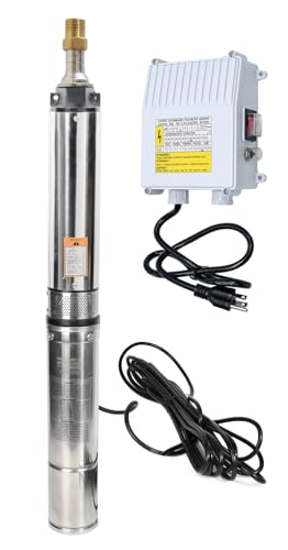 4 Deep Well Submersible Pump with Control Box