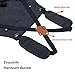Elfzone Woodworking Apron For Men - Tool Arpon For Men, Work Arpon with Cross Back Adjustable，For Garden, Kitchen, Cafe, M-L (Black)