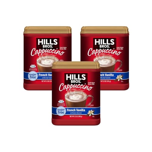 Hills Bros Cappuccino French Vanilla, 12 Ounce (Pack of 3)