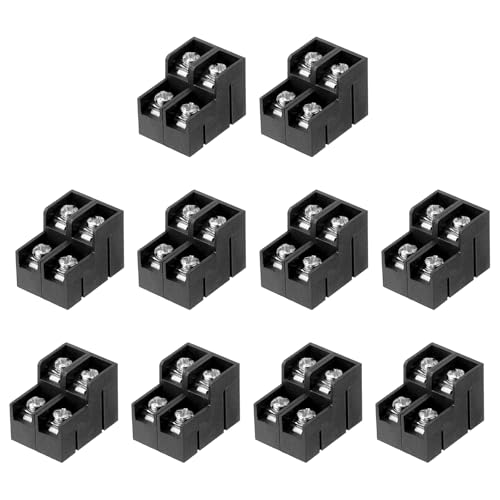 Bloque de conexiones de doble fila de 23,5 mm x 17,5 mm para domótica y talleres