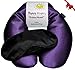 Happy Wraps Microwavable Neck Wrap Hot Cold Herbal Aromatherapy Neck Pain Relief Warming Pillow Heating Pad for Migraines Stress Relief Gifts for Women Men Christmas Plus a Free Gift - Amethyst