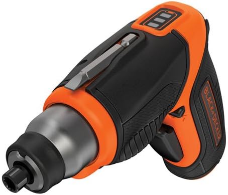 BLACK+DECKER 4V MAX Cordless Screwdriver, Rechargeable with Screwdriver Bit Set, 42-Piece (BDCS40BI & BDA42SD)