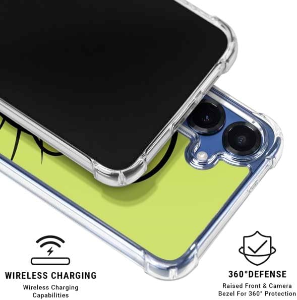 Skinit Clear Phone Case Compatible with Galaxy S25 - Officially Licensed Disney Friends Goofy Up Close Design
