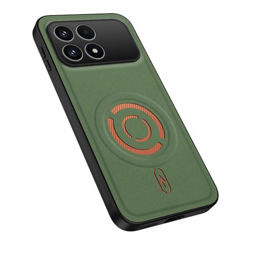 MTRIEBA Magnetic Phone Case for Xiaomi Poco F8 Pro, Green