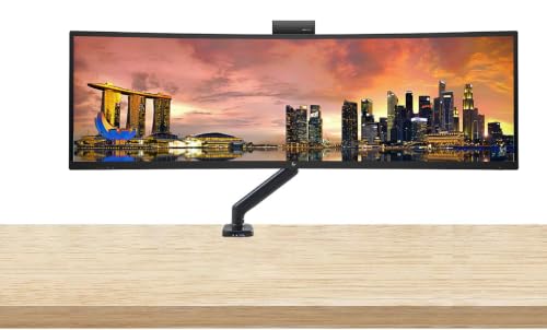 Image of HP Series 5 Pro 549pm 49 inch DQHD Curved Ultrawide Video Conferencing Monitor | 32:9, LED Backlight, 165Hz Refresh Rate, (5120x1440), USB Type-C, HDMI, DisplayPort, USB Hub, Mount Compatible, Black-Silver