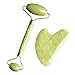 Produktbild Mllkcao Jade Gua Sha Massagewerkzeug, Natur Jade Stein Guasha Brett, Quarz Stein Gesichtspflegewerkzeug Für Beauty Spa Hautpflege