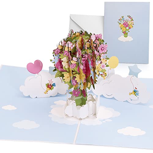 Tarjeta de cumpleaños para niños, mujeres, mamá, papá, señora, hombre (globo) Cover