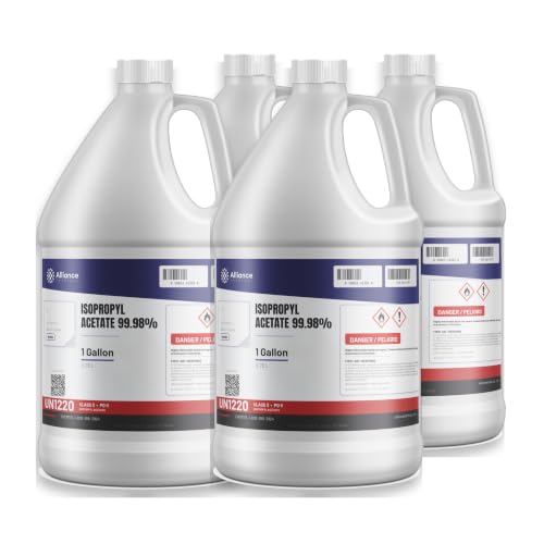 99.98% Isopropyl Acetate - 144 Gallons (4 Gallons x 36 Cases) - Perfect for Solvent and Resin Uses