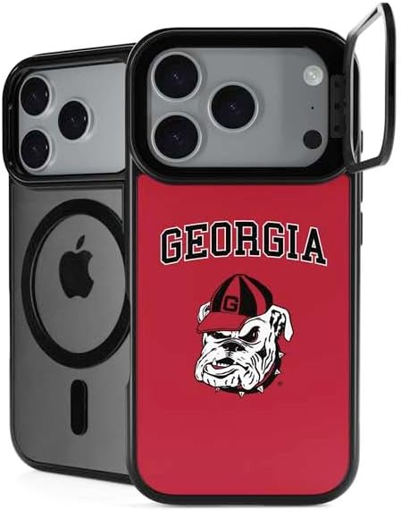 Skinit Kickstand Phone Case Compatible with iPhone 17 Pro Max - Officially Licensed University of Georgia Bulldogs Mascot Design