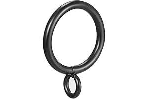 uxcell 1-Inch Diameter Eyelet Curtain Rings for Curtain Rods
