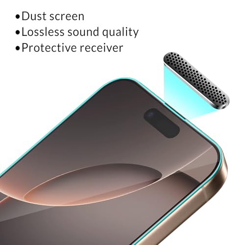 Image of ArmourPro Military-Grade Gorilla Borderless Tempered Glass for iPhone 16 Pro Max (6.9 Inches) with Installation Kit | Anti Dust Mesh Filter, Shatterproof, Full Screen Coverage