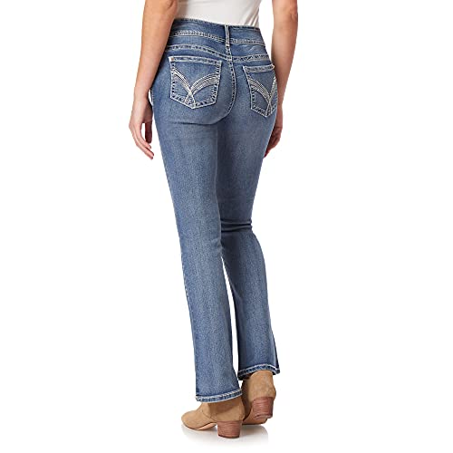 Image of WallFlower Bling Back Pocket Bootcut Jeans for Women, Luscious Curvy Fit, Embellished Mid-Rise Insta Stretch Denim