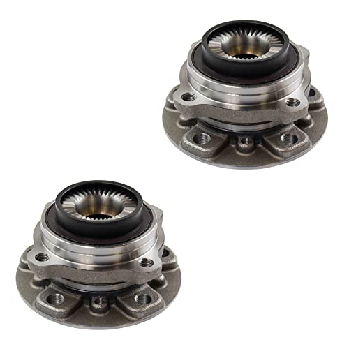 Image of TRQ Rear Left and Right Wheel Bearing and Hub Assembly Set 2 Piece Compatible with 2013-2016 BMW M5 2012-2018 M6 2014-2019 M6 Gran Coupe