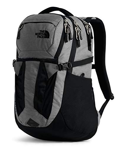 The North Face Recon Laptop Backpack, Zinc Grey Dark Heather/TNF Black, One Size