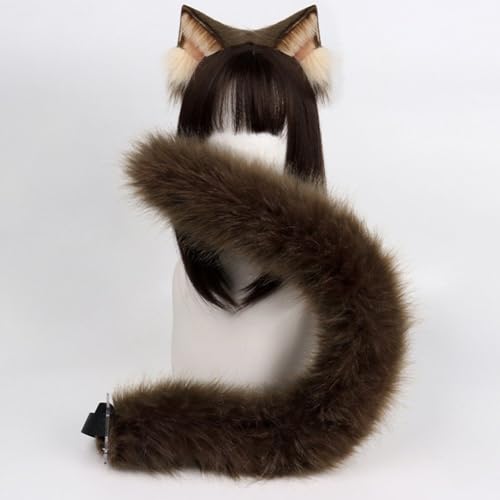 Serre-tête queue en peluche Sanfly pour réussir son déguisement de chat - 8
