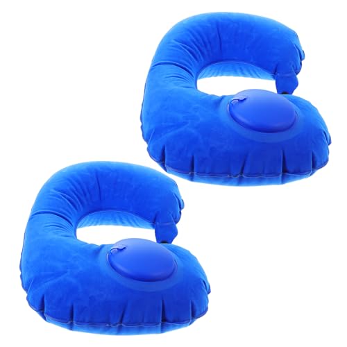 BELLIFFY 2pcs Inflatable Travel Pillow Alternative Neck Pillows for Travel Auto Head Neck Headrest Cushion for Car