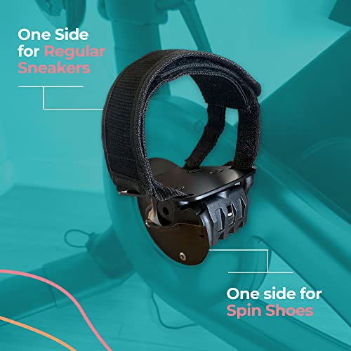 Selina Toe Cages Compatible With The Peloton Bike - Toe Clips Bike Pedals For Peloton Bike And Bike Plus - Use Regular Shoes thumb #2