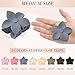 8 Pcs Flower Hair Claw Clips, Medium Hawaiian Hair Clips for Thin Hair Hibiscus Claw Clips Plumeria Hair Accessories for Women Girls