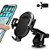 3 en1 Support Telephone Voiture, Porte Téléphone Voiture Grille aération Pare Brise Tableau de Bord par Ventouse Compatible avec Smartphone iPhone Pro Max Samsung S9 S10 Huaiwei (Black)