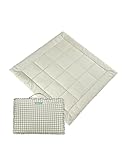 Molis&Co - Krabbeldecke 120x120 cm - 100% Baumwolle (OEKO-TEX) - Multifunktionale Spielmatte, Dick & Weich Gepolstert - Ideal als Babydecke & Spieldecke - Mint Tea