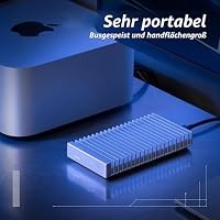 OWC Express 1TB 1M2 40Gb/s tragbares NVMe SSD-Laufwerk USB4 (Thunderbolt Compatible/USB-C), ultraschnelles externes SSD-Laufwerk mit Aluminium-Kühlkörpergehäuse – Ansicht 6