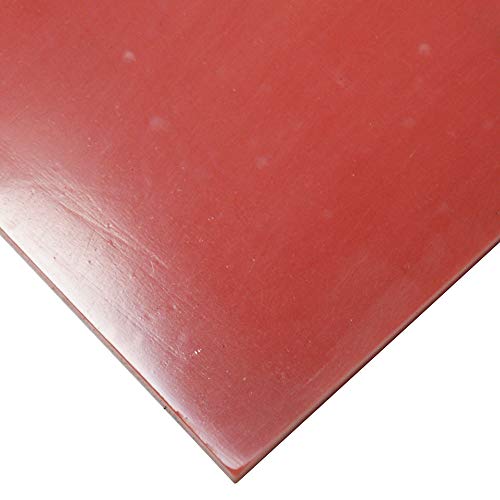 Image of Silicone Sheet, 50A Durometer, Smooth Finish, Adhesive Backing, Orange, 0.032 inch Thickness, 1 inch Width, 36 inch Length