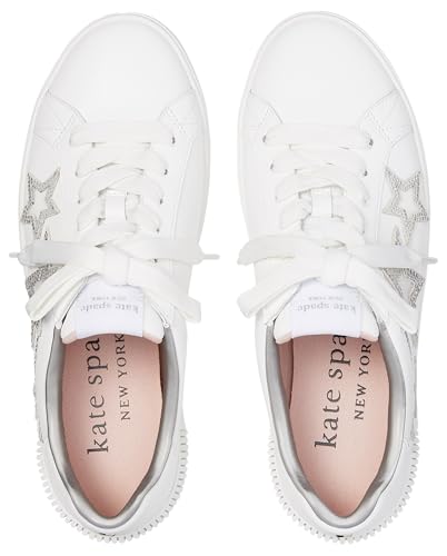 kate spade new york Women's Starlight Sneaker, True White, 63